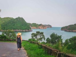 Walking on Cat Ba Island Vietnam