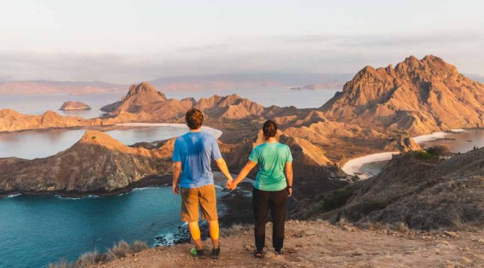 How Long Should You Travel For? Holding hands on Padar Island
